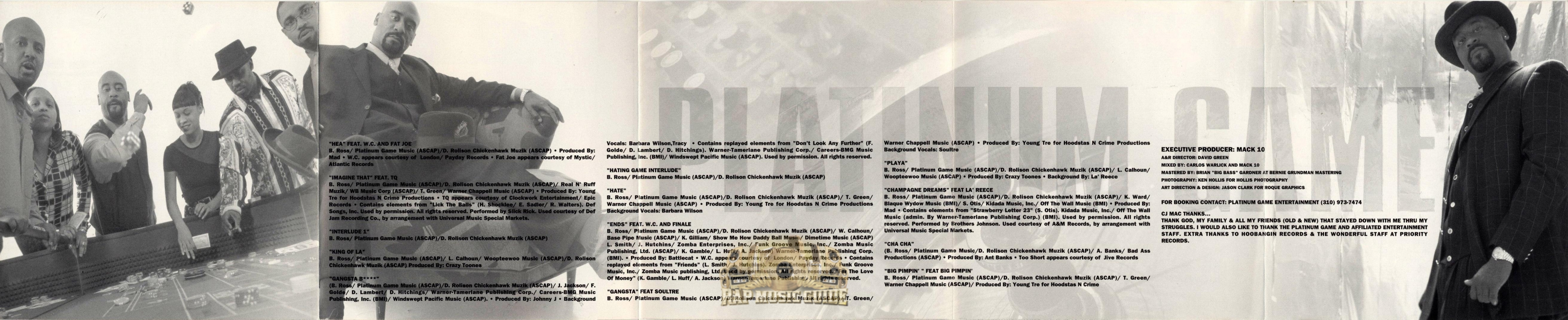 CJ Mac - Platunum Game: 1st Press. CD | Rap Music Guide
